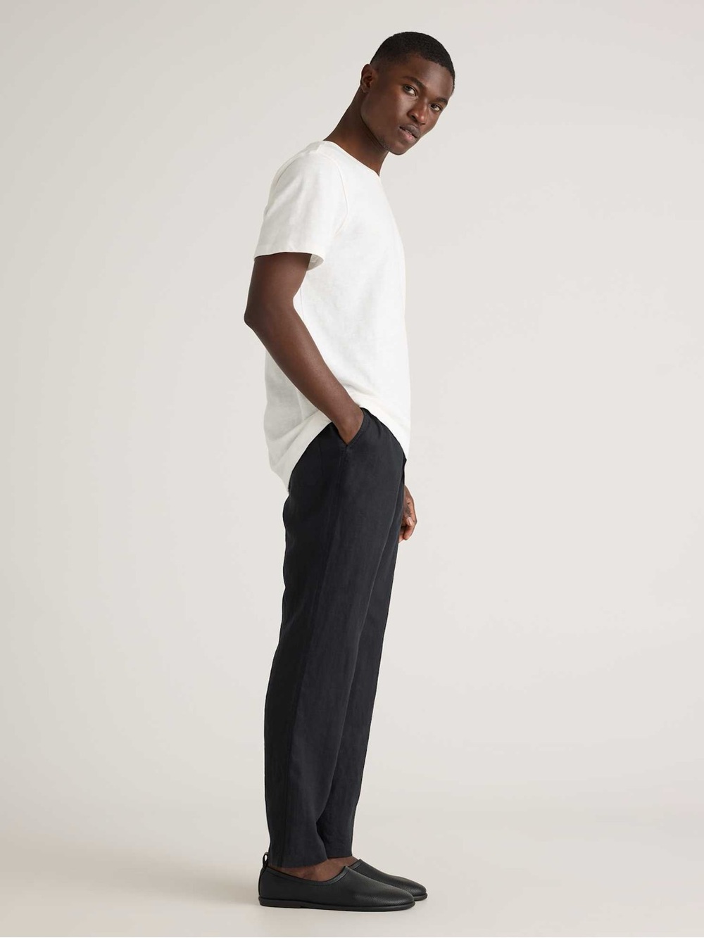 Quince mens linen drawstring beach pants